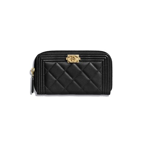 chanel le boy card wallet|boy Chanel zipped wallet.